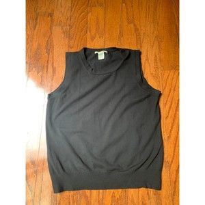 Evie Women's Sleeveless Black Sweater Size M